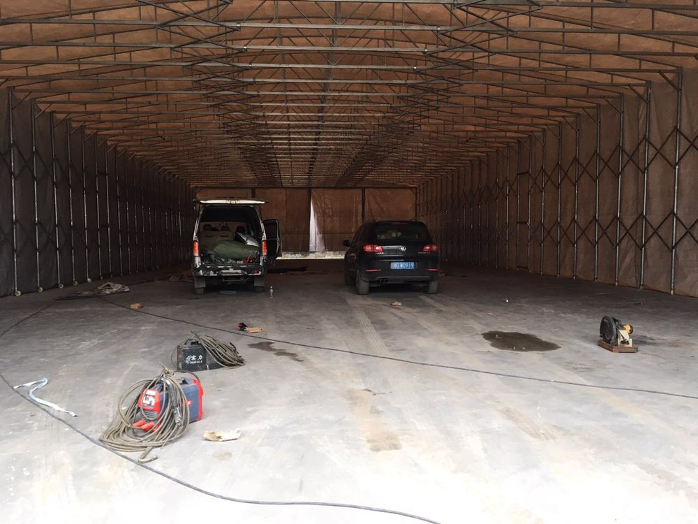 遮陽活動(dòng)推拉棚